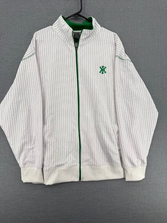 Avirex Other - Avirex Full Zip Track Jacket Mens 2XL Embroidered Logo Striped Y2K Hip Hop